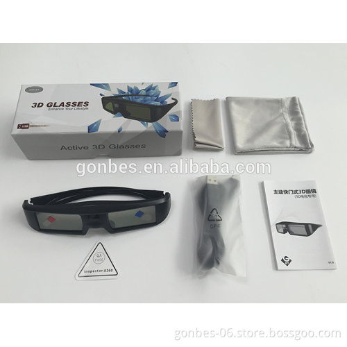 2017 factory wholesale less than 10$ 3d active shutter glasses for dlp link projector
